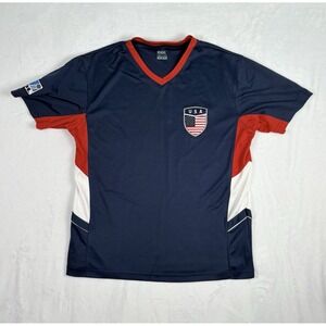 GOL USA Soccer‎ Jersey Size Small Red White and Blue United States Flag Sporty